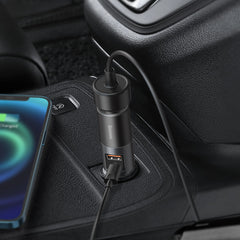 Baseus 120W Car Charger U + C + Cigarette Lighter Socket Grey (CCBT-C0G)