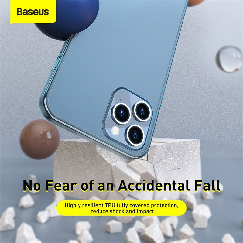 Baseus Frosted Glass Protective Case for iPhone 12 Models 2020 (WIAPIPH61P-WS06)