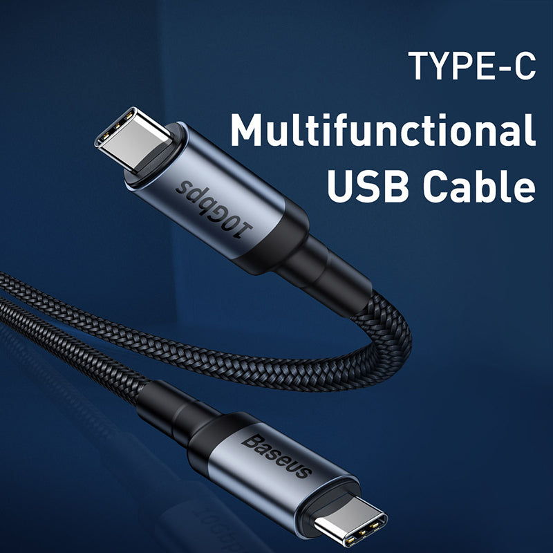 Baseus Cafule Series Cable Type-C Pd3.1 Gen2 100W (20V/5A) 1M CATKLF-SG1