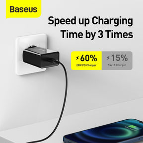 Baseus Speed Mini fast wall charger EU USB Type C 20W