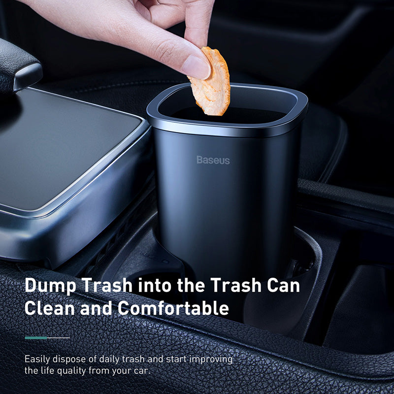 Baseus Dust-Free Vehicle-Mounted Trash Can Dustbin for Car (CRLJT-A01)