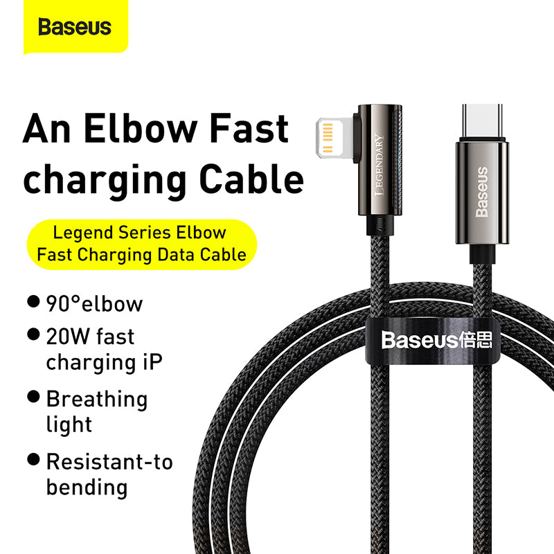 Baseus Legend Series Elbow Fast Charging Data Cable Type-C To iPhone Pd 20W