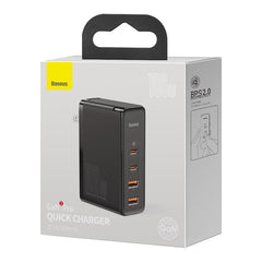 Baseus Gan2 Pro 2C+2U 100W Quick Wall Charger Adapter Dual USB+ Dual Type C Port (CCGAN2P-M01)