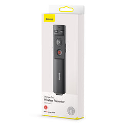 Baseus Orange Dot Wireless Presenter With USB/Type-C Receiver (Red Laser) Grey (ACFYB-0G)