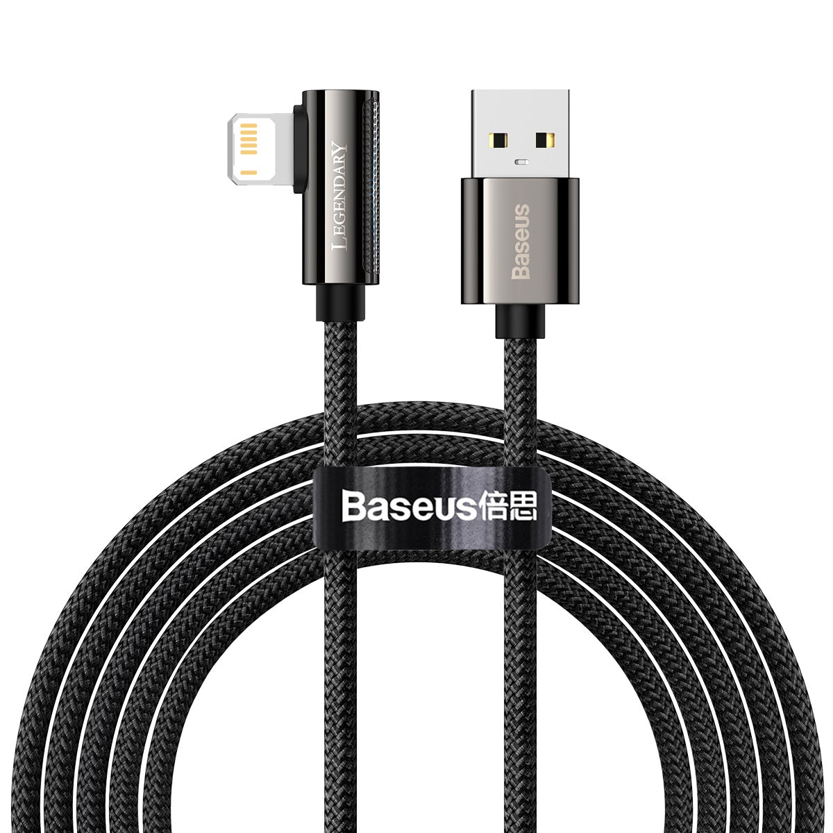 Baseus Legend Series Elbow Fast Charging Data Cable USB To Ip 2.4A (CALCS-01)