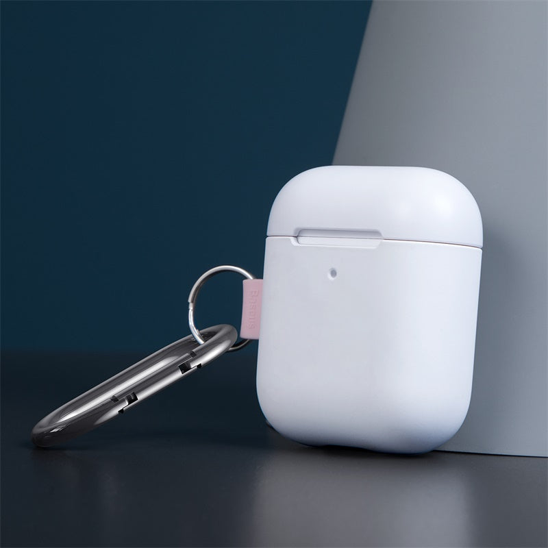 Baseus Let'S Go Woven Hook Hard Case for Airpods 1/2 Generation White & Pink (WIAPPOD-C24)