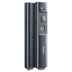 Baseus Orange Dot Wireless Presenter With USB/Type-C Receiver (Red Laser) Grey (ACFYB-0G)