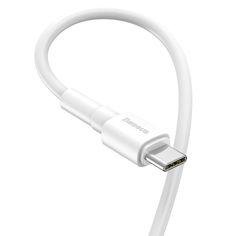 Baseus Mini White Charging Cable for USB Type C Phones And Tablets - 3A (CATSW-02)