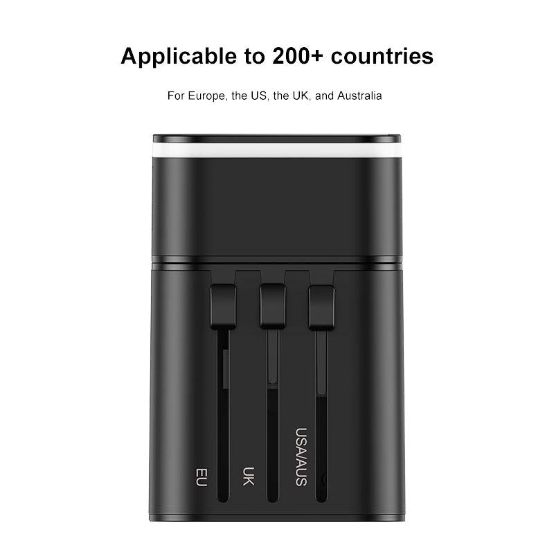 Baseus Removable 2in1 Universal Travel Adapter Pps Quick Charger Edition Black (TZPPS-01)