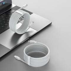 Baseus Simple Wisdom Data Cable Kit USB Type-C to Lightning 5A (2Pcs/Set) 1.5M White (TZCATLZJ-02)