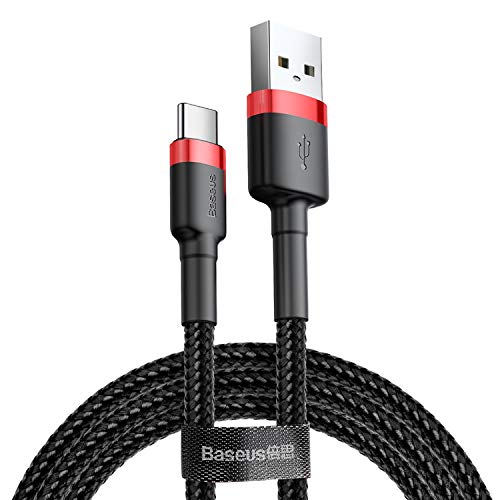 Baseus 3A Fast Charging USB Type C Cable + TPE +High Density Nylon Braided Wire (CATKLF-B19)