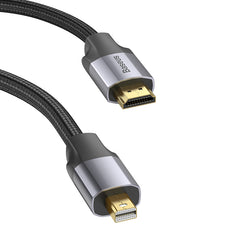 Baseus Enjoyment Series Mini DP Male To 4K HD Male Adapter Cable 1M Dark Grey (CAKSX-L0G)