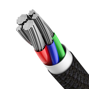 Baseus High Density Braided Fast Data Cable Type-C To Type-C 100W 1M Black (CATGD-01)