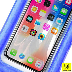 Baseus Air Cushion Waterproof Clear Bag With Neck Strap Universal Phone Pouch