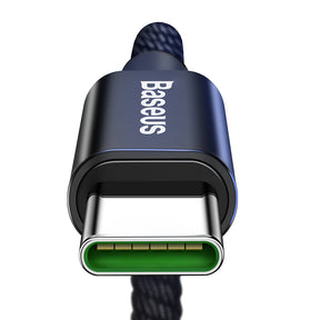 Baseus Real Double Fast Charging 5A Type-C Data Charging 1M Cable for Huawei.