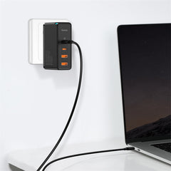 Baseus Gan2 Pro 2C+2U 100W Quick Wall Charger Adapter Dual USB+ Dual Type C Port (CCGAN2P-M01)