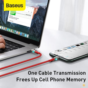 Baseus Premium Fish Eye Data Cable for iPhone 8 Pin With Elastic Cord (CATLYY-01)