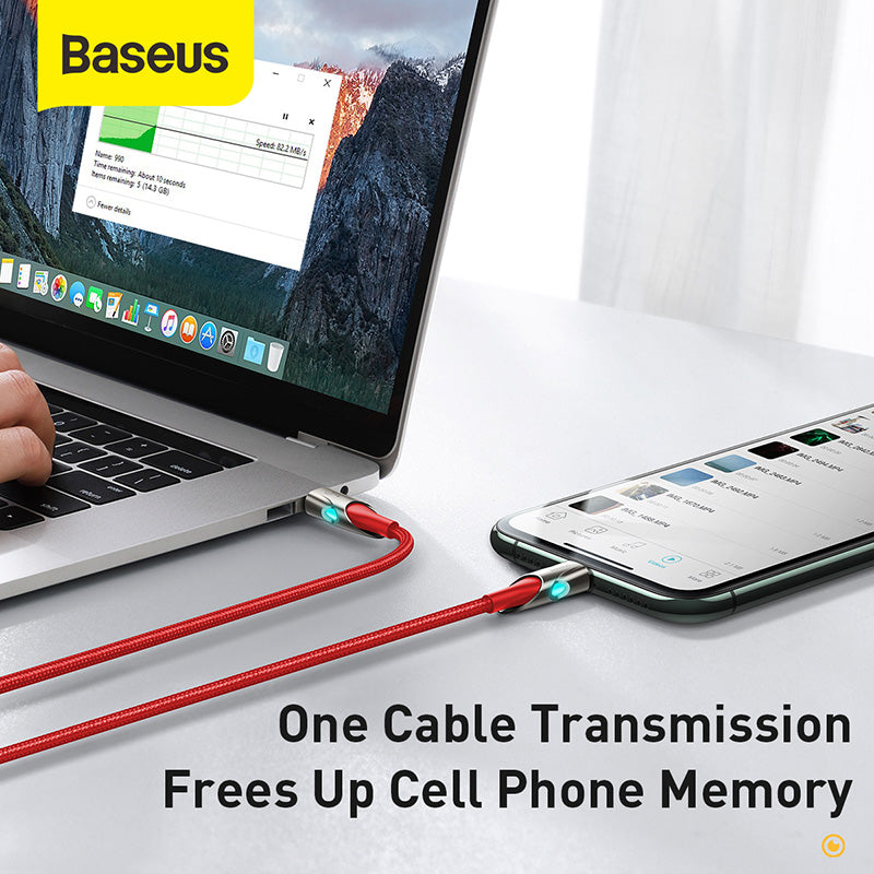 Baseus Premium Fish Eye Data Cable for iPhone 8 Pin With Elastic Cord (CATLYY-01)