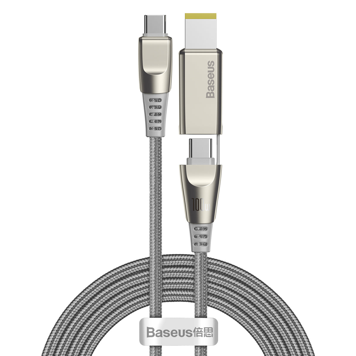 Baseus Flash Series Data Cable With Type-C To C+Dc 100W 2M Grey(CA1T2-B0G)