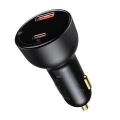 Baseus Supreme Digital Display PPS 100W Dual Quick Charger Car Charger + 100W Cable (TZCCZX-01)
