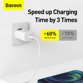 Baseus Speed Mini fast wall charger EU USB Type C 20W