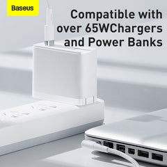 Baseus Zinc Magnetic Series Macbook Laptop Charging Cable C To Macbook 60W 2M White (CATXC-W02)