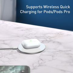 Baseus 15W Qi Certified Simple Wireless Charger - Upgraded Version (WXJK-A02)