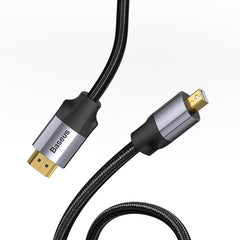 Baseus Enjoyment Series Mini DP Male To 4K HD Male Adapter Cable 1M Dark Grey (CAKSX-L0G)