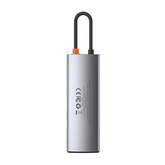 Baseus Metal Gleam 8 in 1 Multifunctional USB Type-C Hub Grey (CAHUB-CV0G)