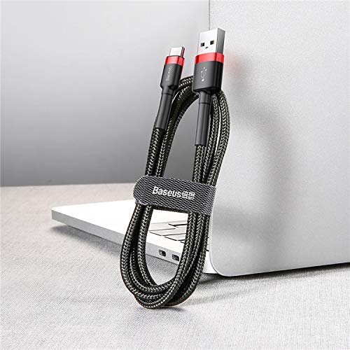 Baseus 3A Fast Charging USB Type C Cable + TPE +High Density Nylon Braided Wire (CATKLF-B19)