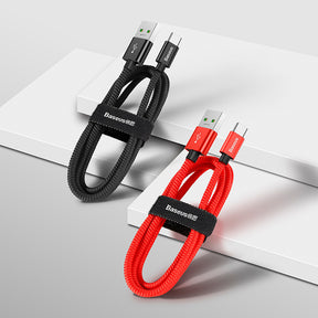 Baseus Real Double Fast Charging 5A Type-C Data Charging 1M Cable for Huawei.