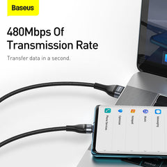 Baseus Flash Series One-for-Three Fast Charging Data Cable USB To M+L+C 1.2M (CA1T3-G1)