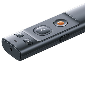 Baseus Orange Dot Wireless Presenter With USB/Type-C Receiver (Red Laser) Grey (ACFYB-B0G)