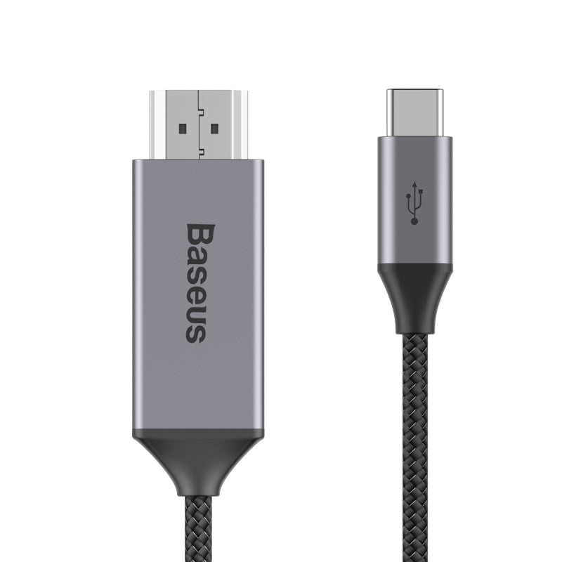 Baseus Video Type-C Male To HD4K Male Adapter Cable 1.8M Space Gray (CATSY-0G)