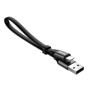 Baseus Nimble 2-in-1 Portable USB/Lighting Powerbank Cable 2A 0.23M Black (CALMBJ-01)