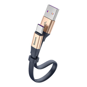 Baseus Simple Hw Quick Charge Charging Data Cable USB for Type-C 40W 23Cm (CATMBJ-BG1)