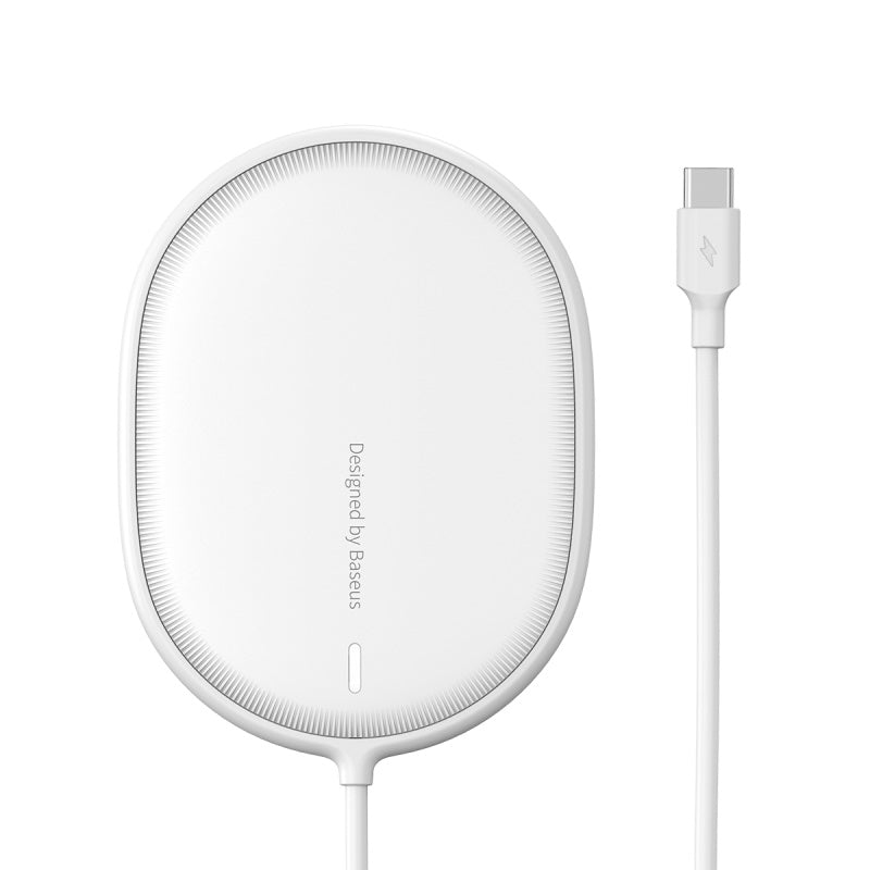 Baseus Light Magnetic Wireless Charger(Suit for iPhone 12 With Type-C Cable 1.5M)