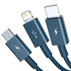 Baseus Superior Series Fast Charging Data Cable USB To M+L+C 3.5A 1.5M  (CAMLTYS-02)