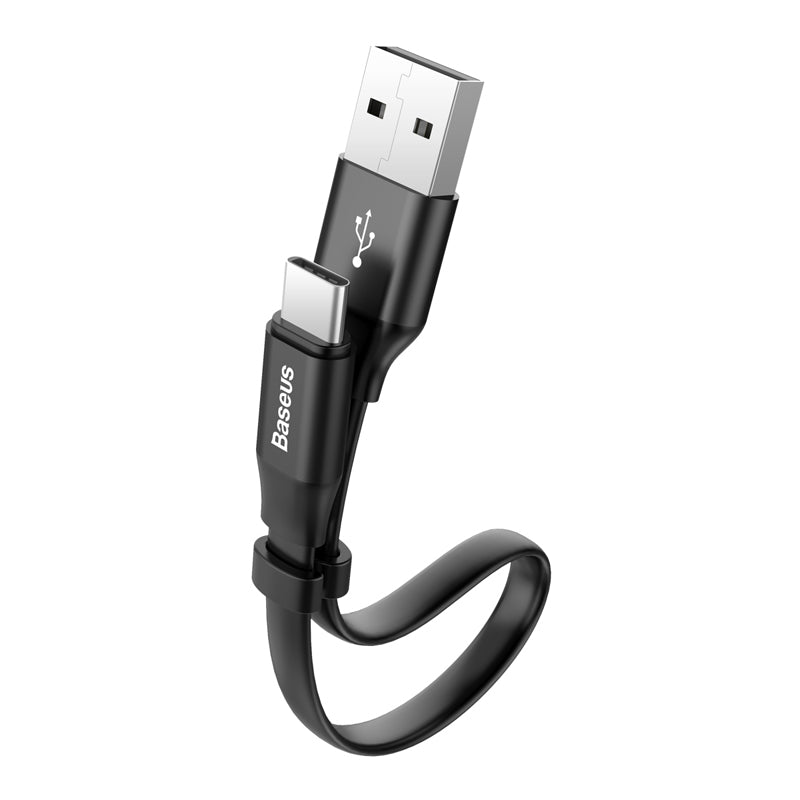 Baseus Nimble Flat Portable USB / USB-C Powerbank Cable With Buckle 2A 0.23M (CATBMJ-01)