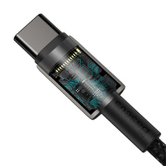 Baseus Tungsten Gold Fast Charging Data Cable Type-C To Type-C 100W 1M/2M Black (CATWJ-01)