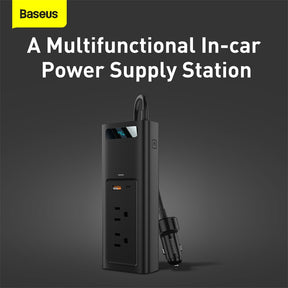 Baseus in-Car inverter 150W (110V US/JP) Black (CRNBQ-01)