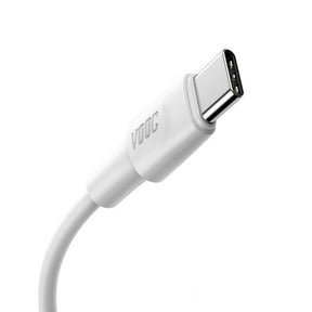 Baseus White Series (Support Vooc) Quick Charging Cable USB for Type-C 5A 2M