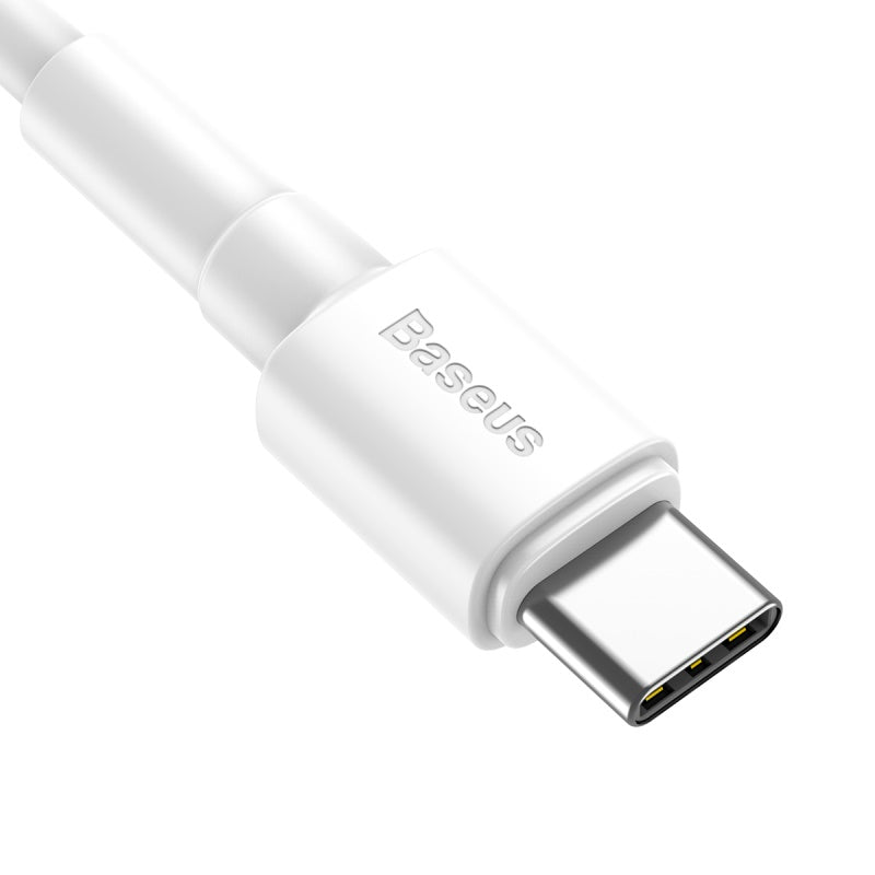 Baseus Mini White Charging Cable for USB Type C Phones And Tablets - 3A (CATSW-02)