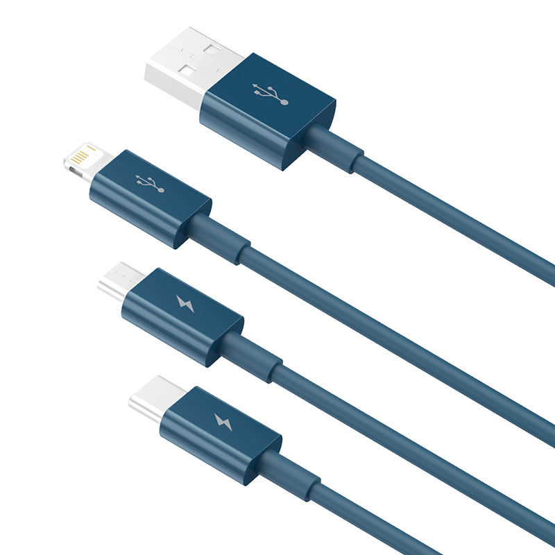 Baseus Superior Series Fast Charging Data Cable USB To M+L+C 3.5A 1.5M  (CAMLTYS-02)