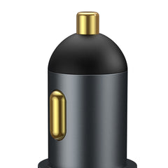 Baseus 120W Car Charger U + C + Cigarette Lighter Socket Grey (CCBT-C0G)