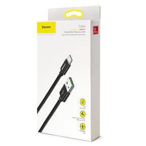 Baseus Real Double Fast Charging 5A Type-C Data Charging 1M Cable for Huawei.