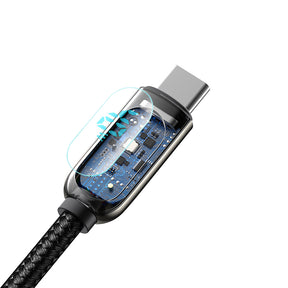 Baseus Display Fast Charging Data Cable USB To Type-C 5A 1M Black (CATSK-01)