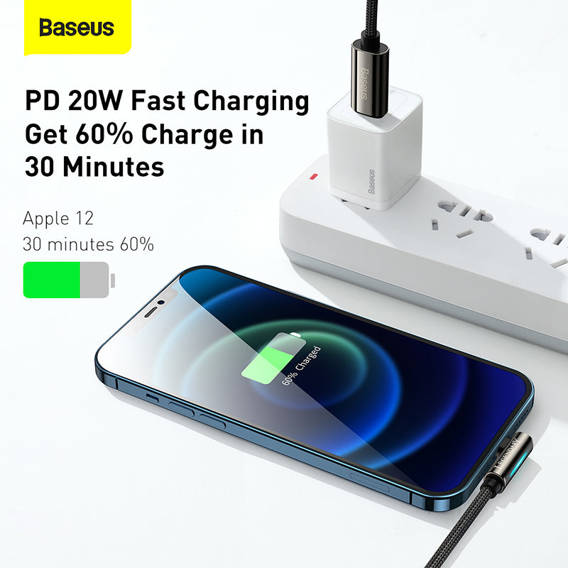 Baseus Legend Series Elbow Fast Charging Data Cable Type-C To iPhone Pd 20W