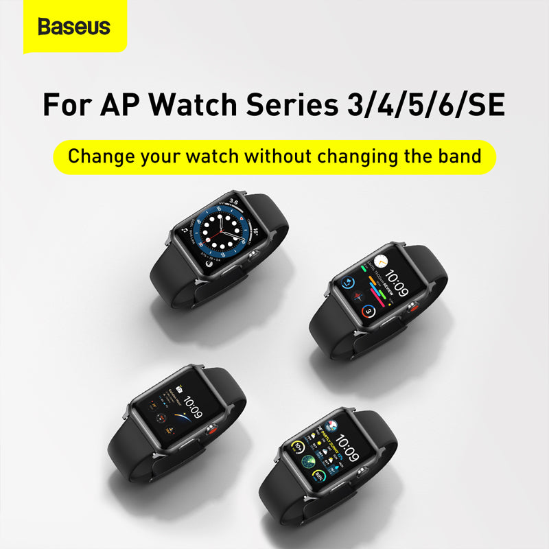 Baseus Slip-Thru Watch Band for Ap Watch Series 3/4/5/6/Se 38mm/40mm Black (LBWSE-01)