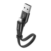 Baseus Nimble 2-in-1 Portable USB/Lighting Powerbank Cable 2A 0.23M Black (CALMBJ-01)